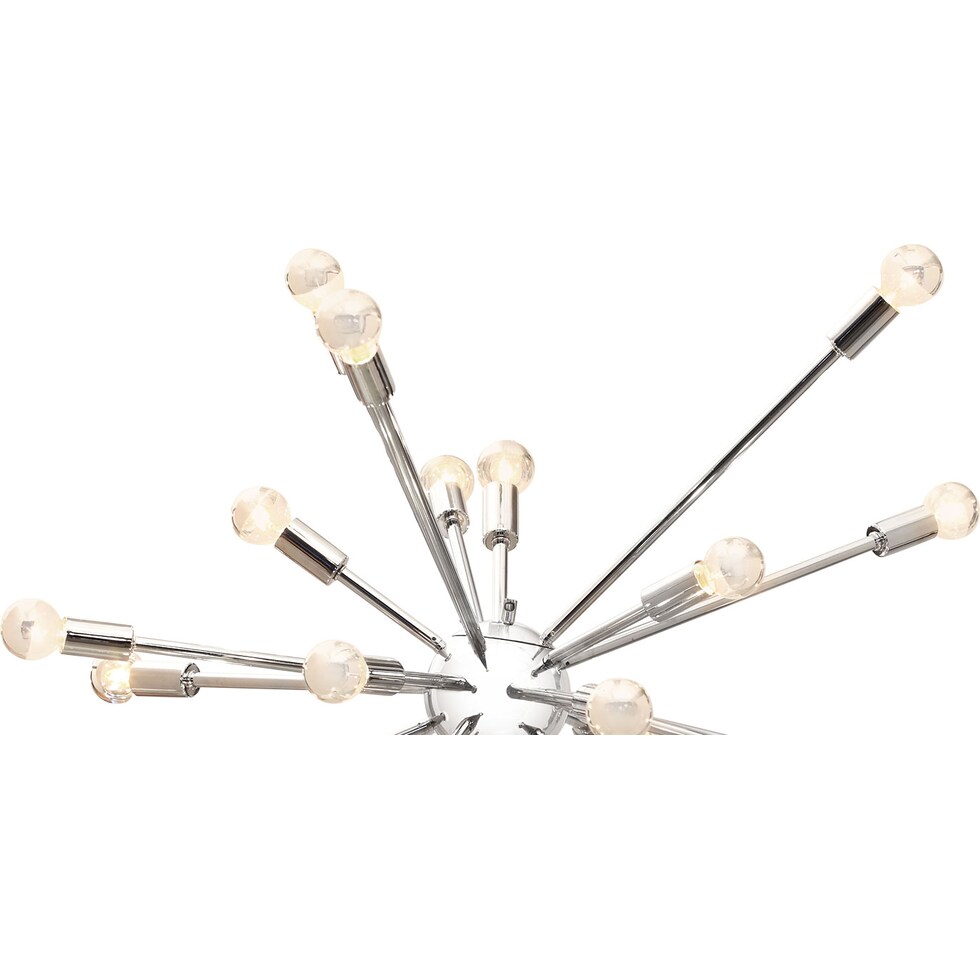 physics chrome chandelier   