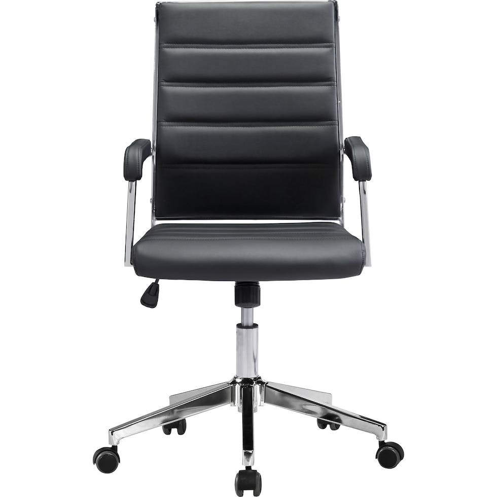 pia black desk chair   