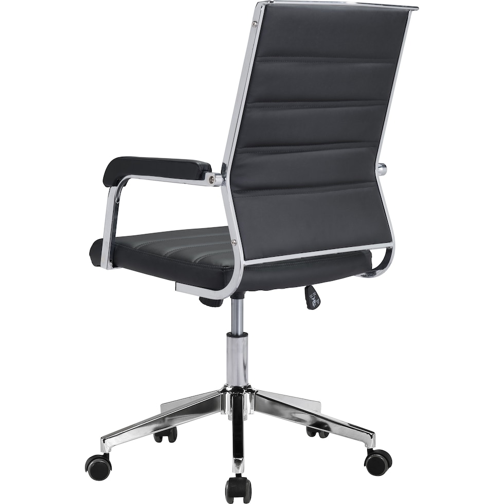 pia black desk chair   