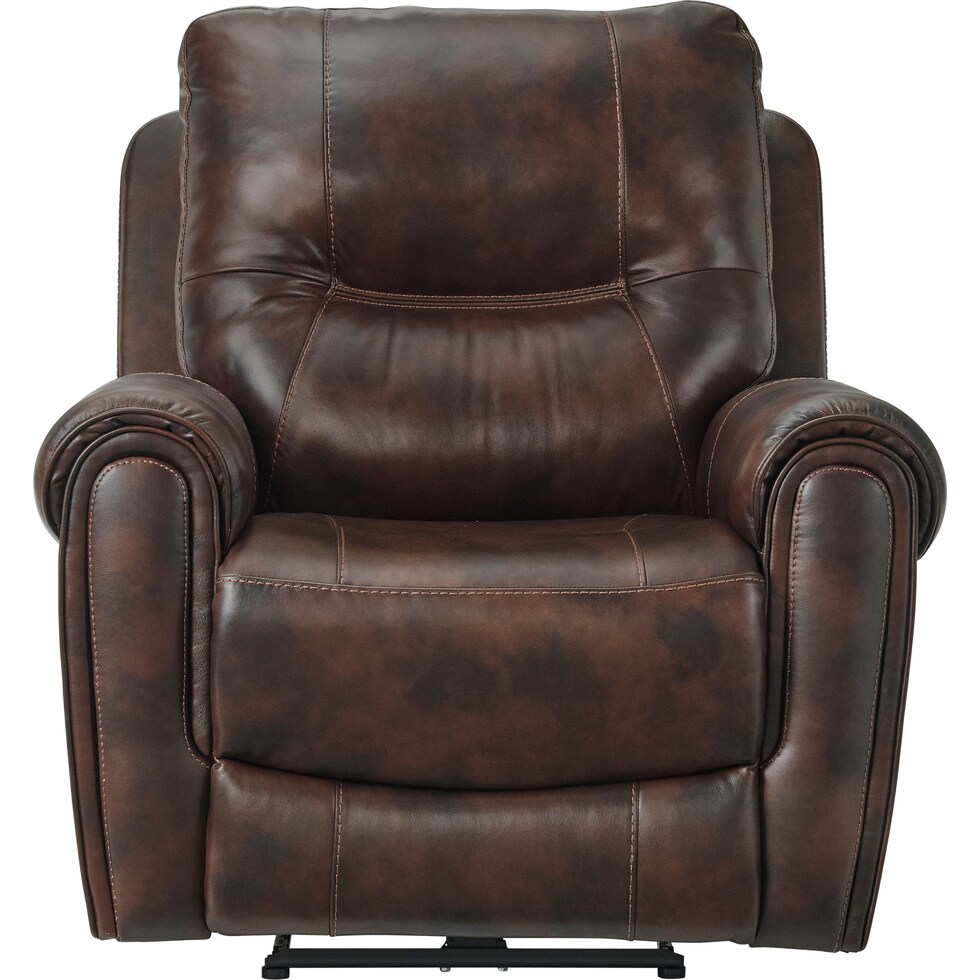 pickford dark brown power recliner   