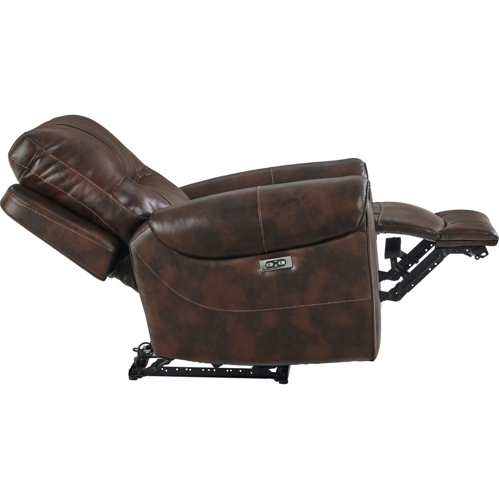 pickford dark brown power recliner   