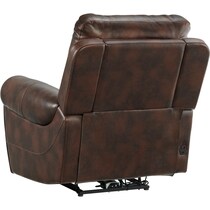pickford dark brown power recliner   