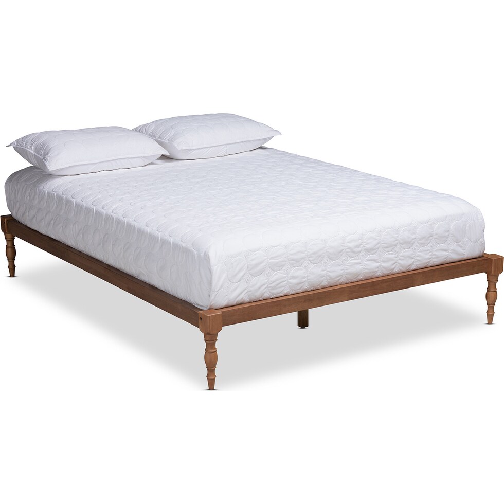 piera dark brown full bed frame   