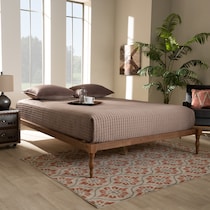 piera dark brown full bed frame   