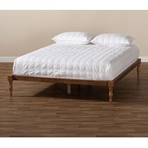 piera dark brown full bed frame   