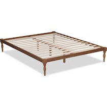 piera dark brown full bed frame   