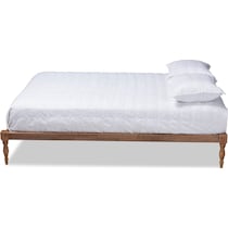 piera dark brown full bed frame   