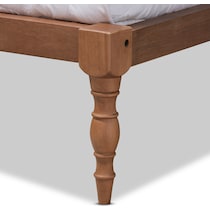 piera dark brown full bed frame   