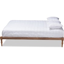 piera dark brown king bed   