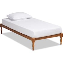 piera dark brown twin bed frame   