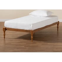 piera dark brown twin bed frame   