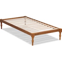 piera dark brown twin bed frame   