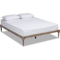 piera gray full bed frame   