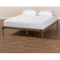 piera gray king bed frame   