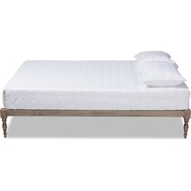 piera gray king bed frame   