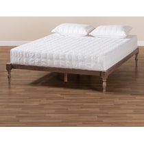 piera gray queen bed frame   