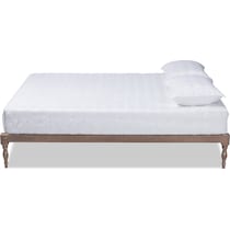 piera gray queen bed frame   