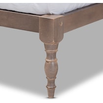piera gray queen bed frame   