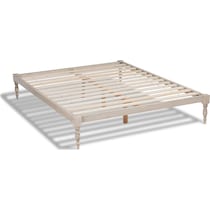 piera white king bed frame   