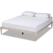 piera white queen bed   