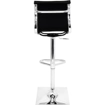 pierce black and chrome bar stool   