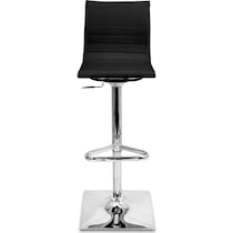 pierce black chrome bar stool   