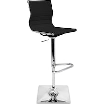 pierce black chrome bar stool   