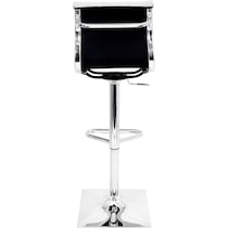 pierce white and chrome bar stool   