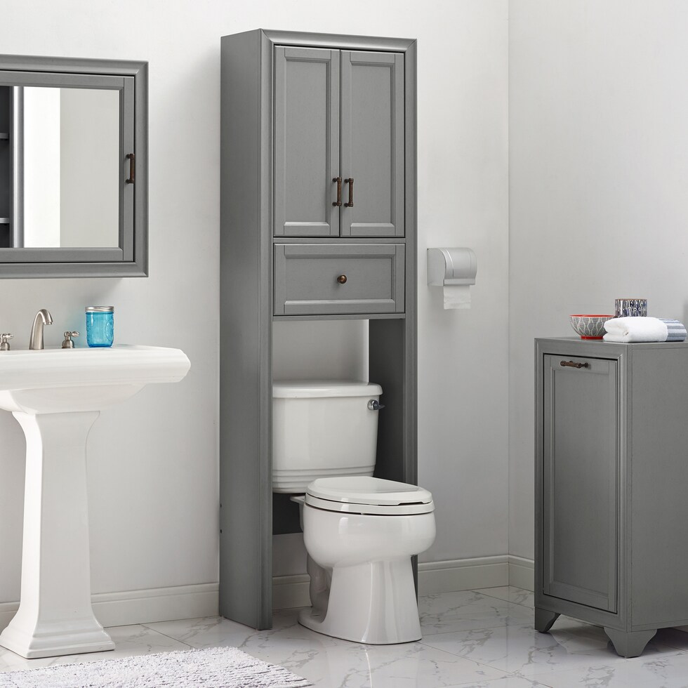 pierre gray bathroom cabinet   