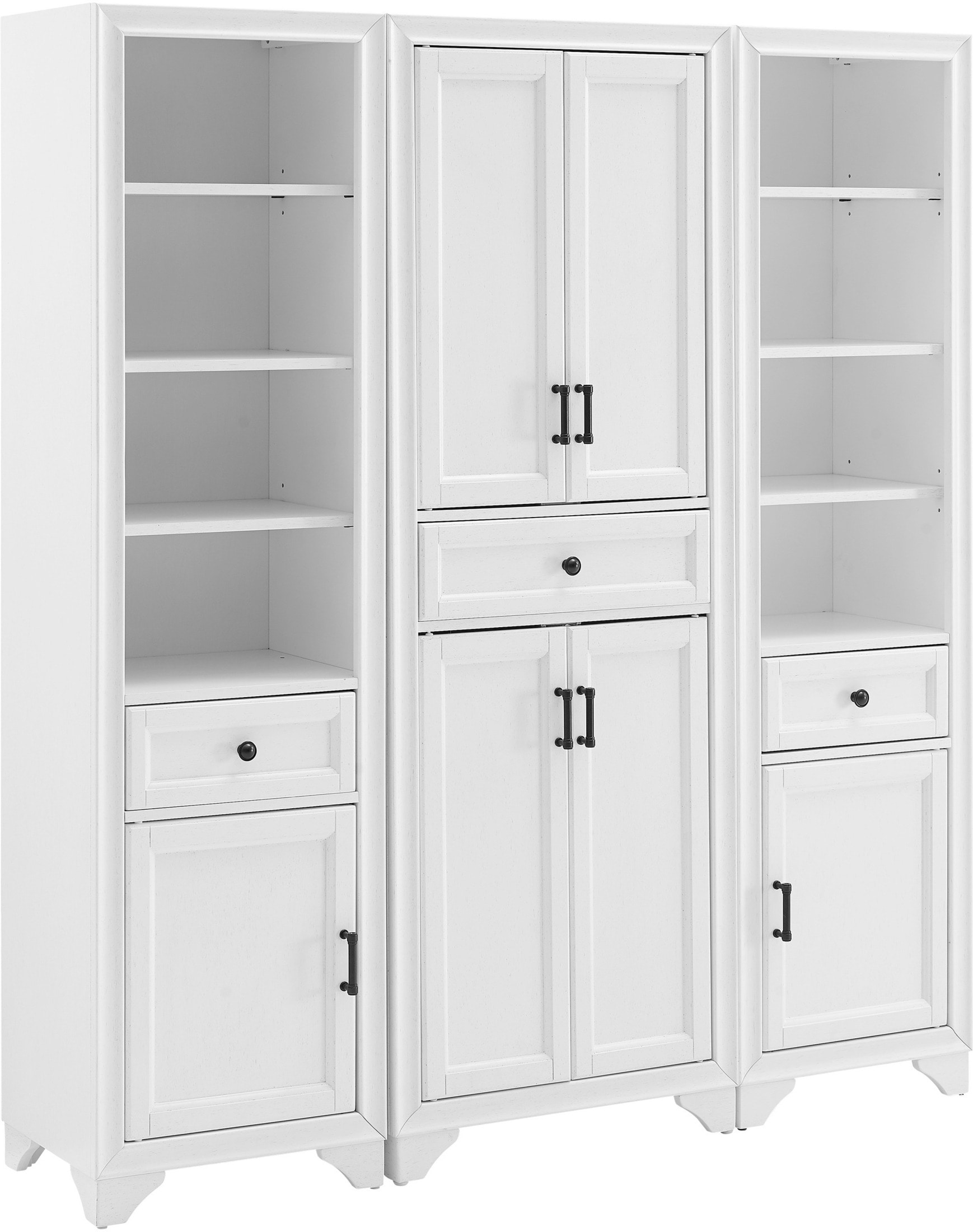 Pierre Pantry and 2 Linen Cabinets Set | Value City Furniture