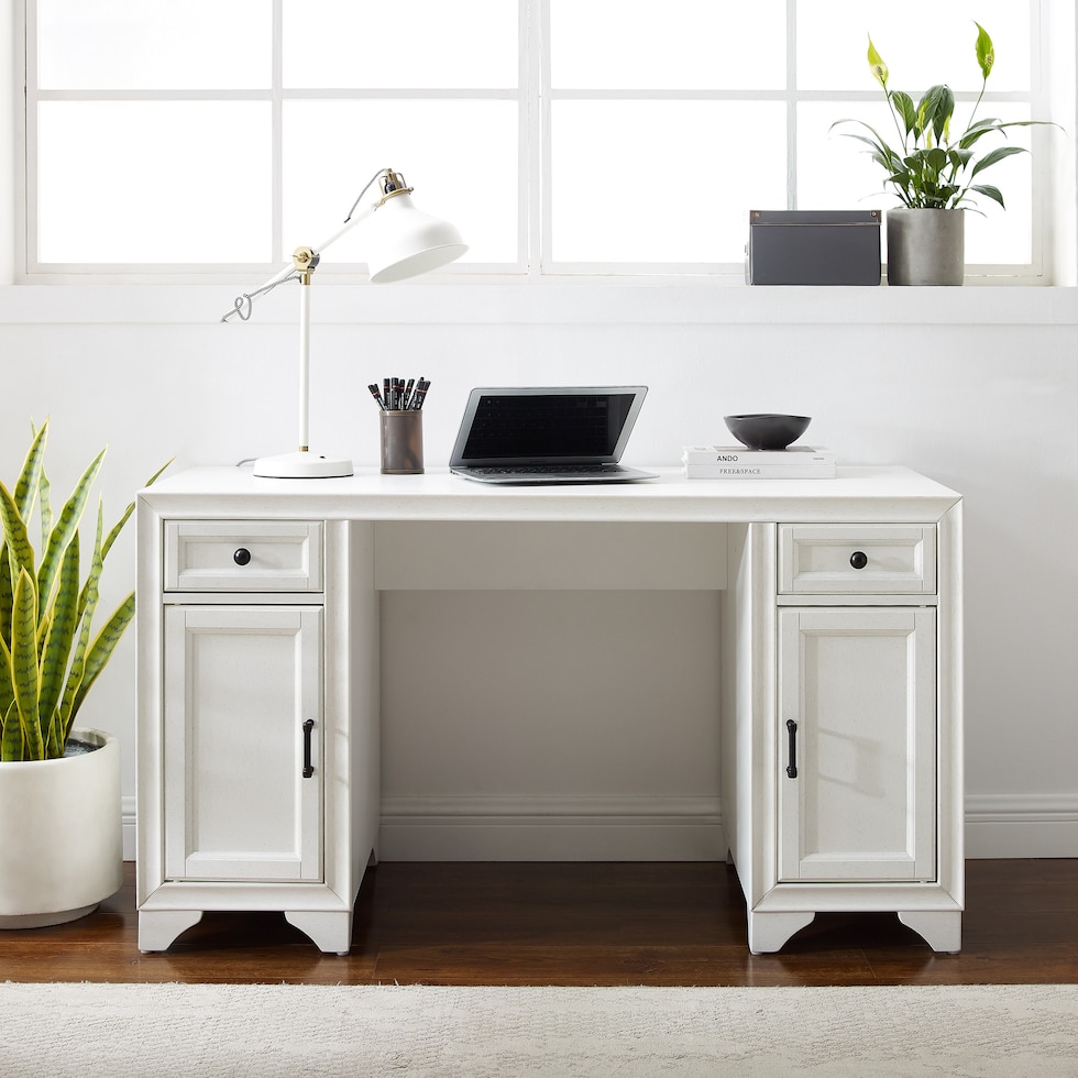 pierre white desk   