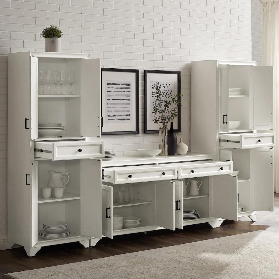 pierre white sideboard   