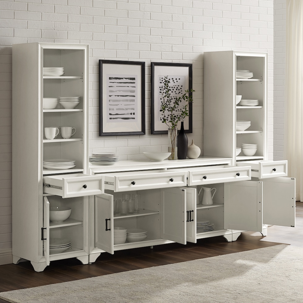 pierre white sideboard   