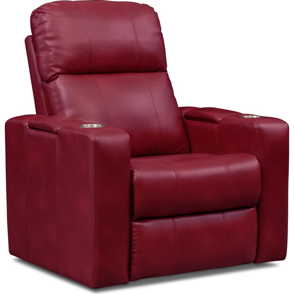 pilot red power recliner   