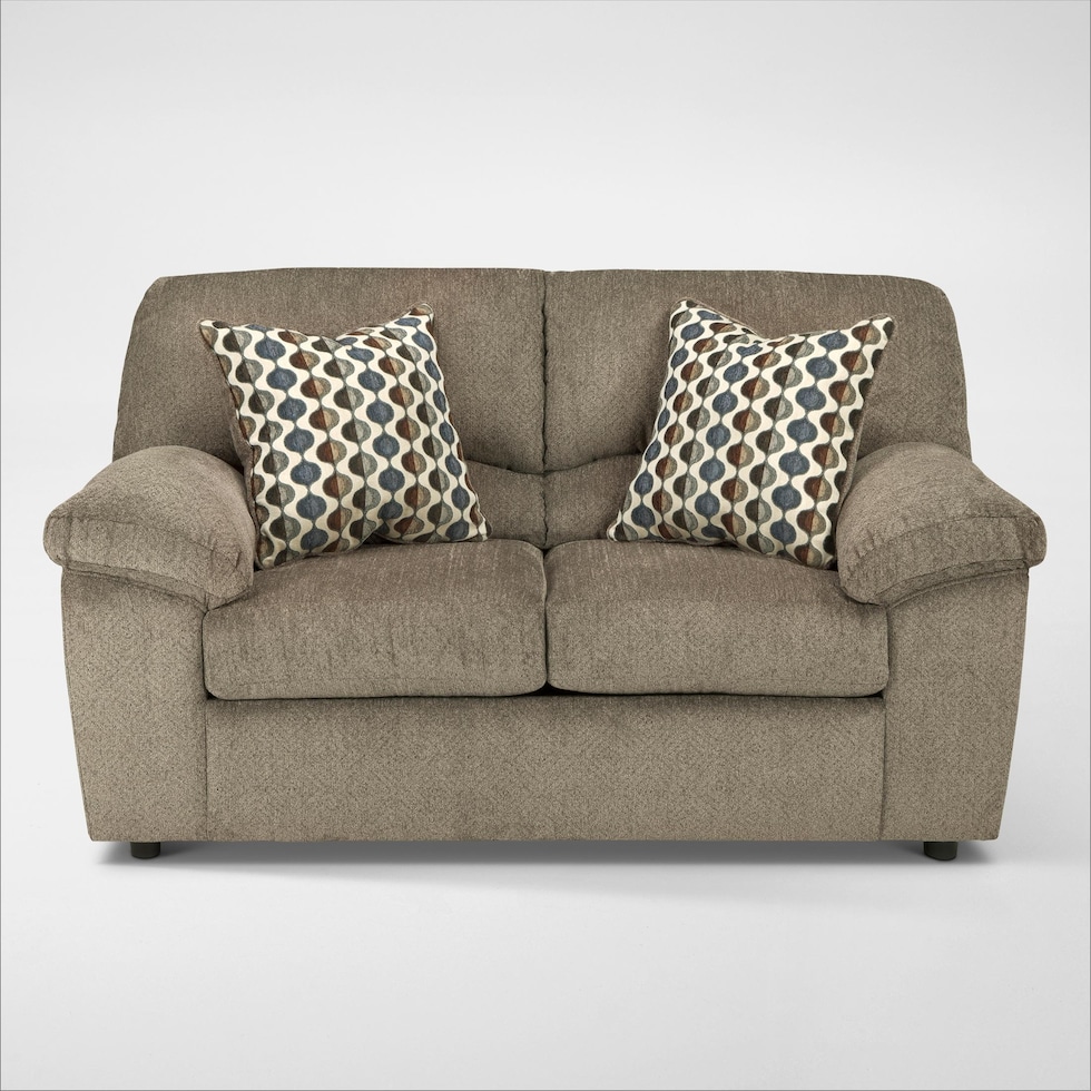 pindall neutral loveseat   