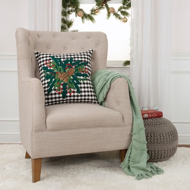 Pine and Holly 20"x20" Pillow