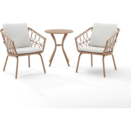 Pine Knoll Outdoor Set with 2 Chairs and Table