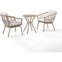 pine knoll yellow outdoor dinette   