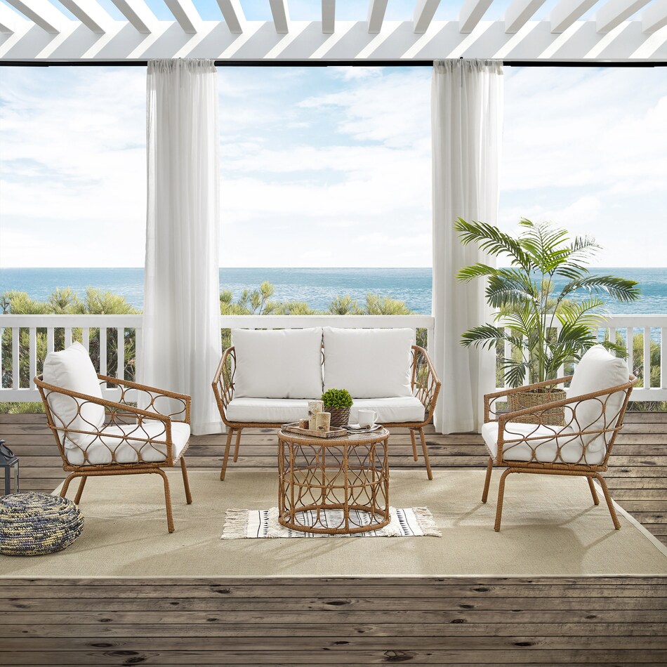 pine knoll yellow outdoor loveseat set   