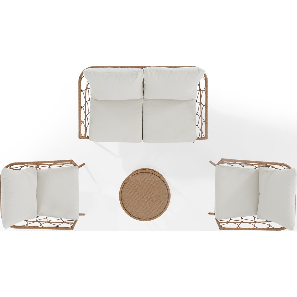 pine knoll yellow outdoor loveseat set   