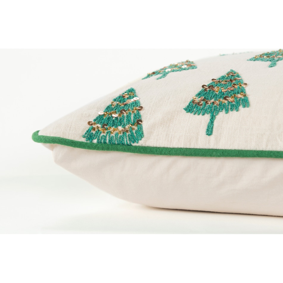 pine tree green pillow   