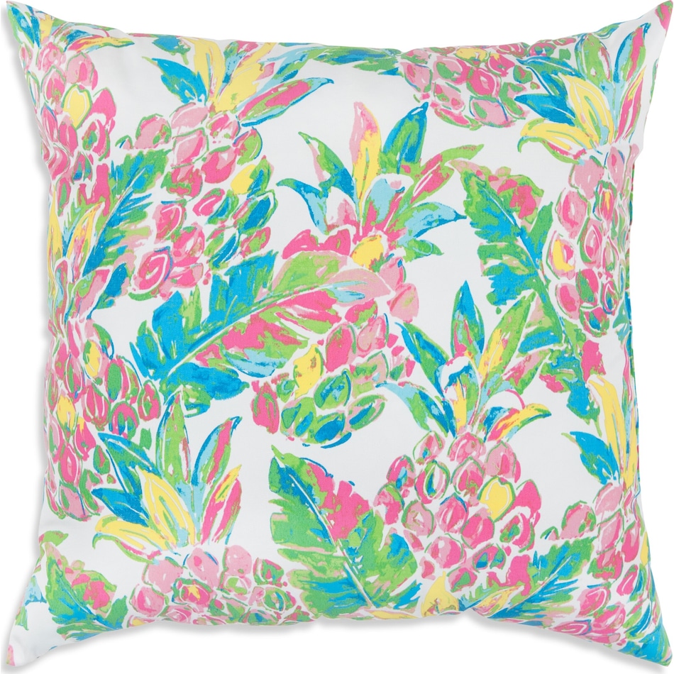 pineapple multicolor outdoor pillow   