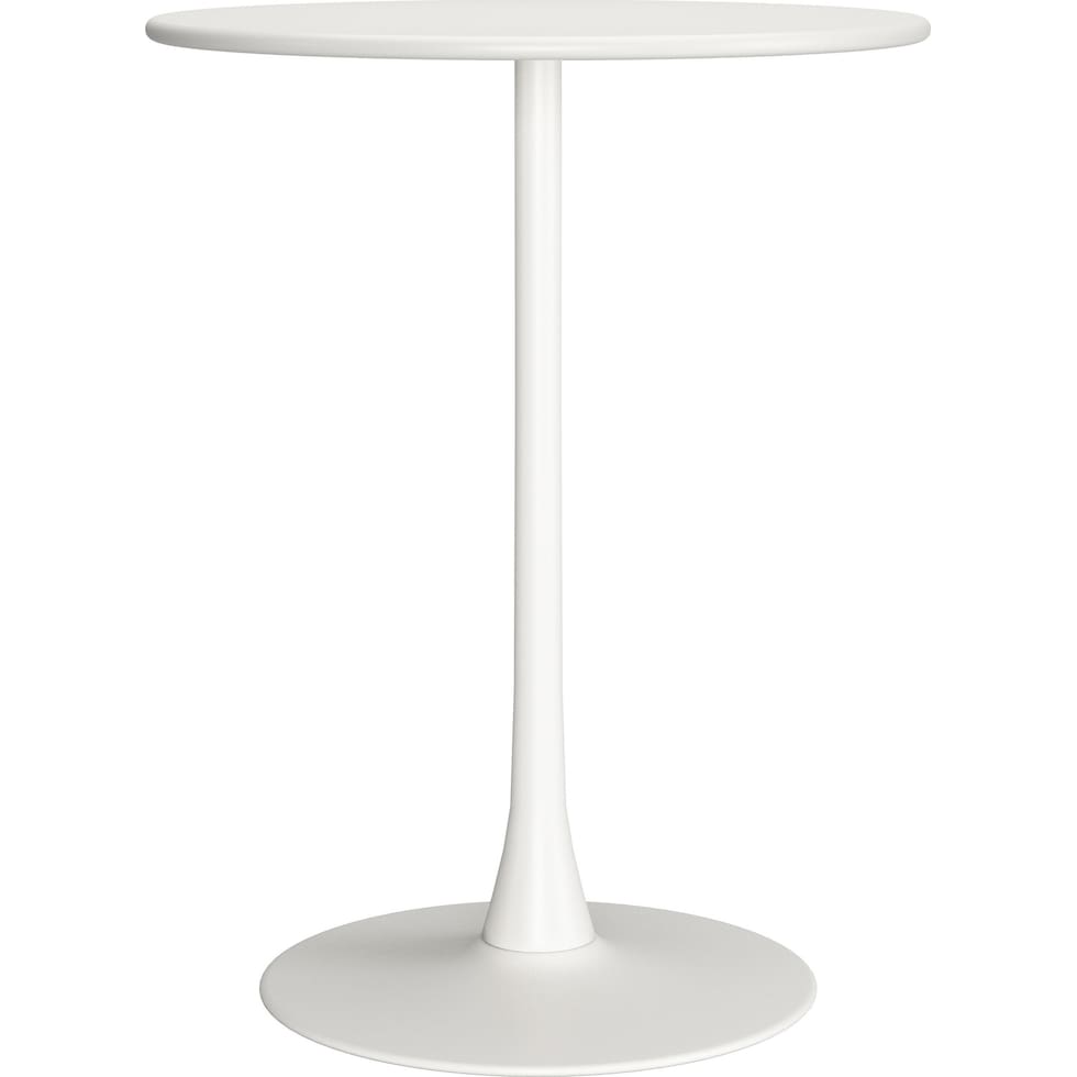 pinellas white outdoor bar table   