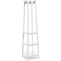 pinnacle white coat rack   