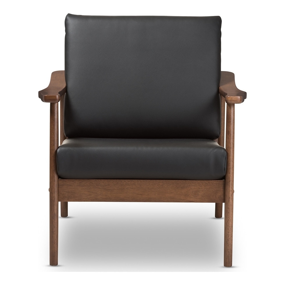 piper black accent chair   