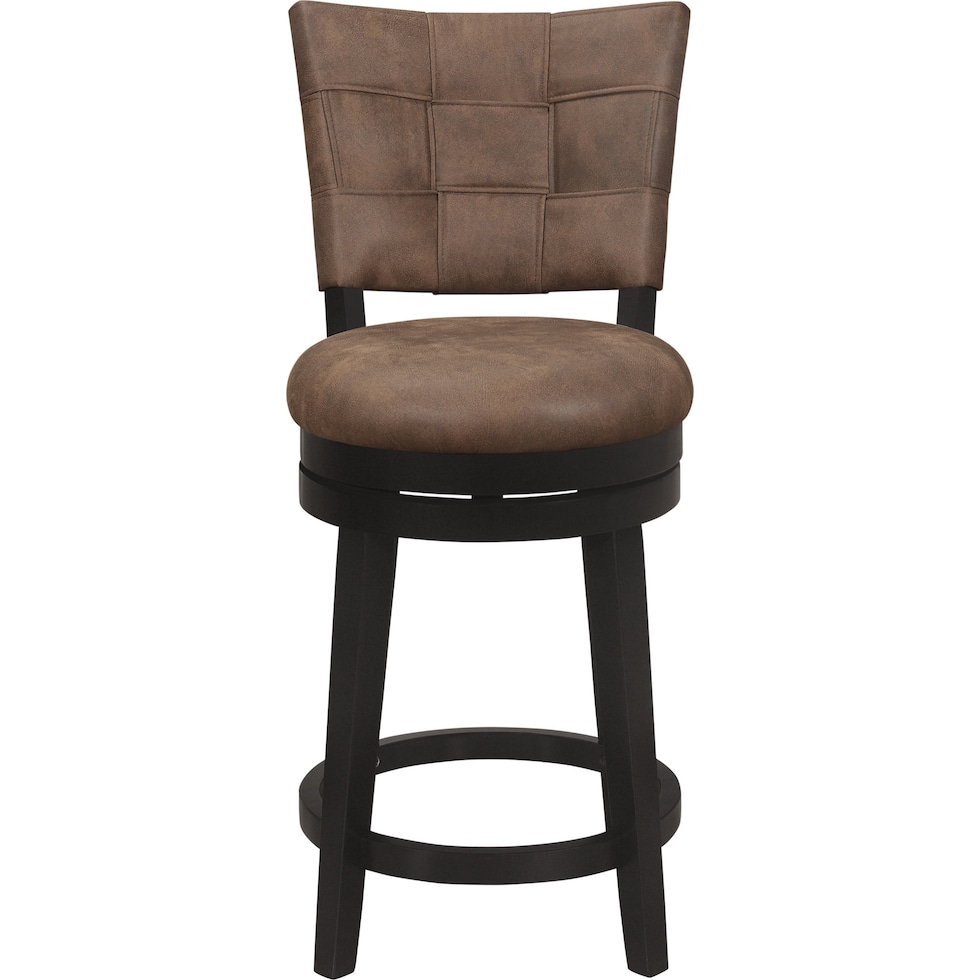 pisa dark brown counter height stool   