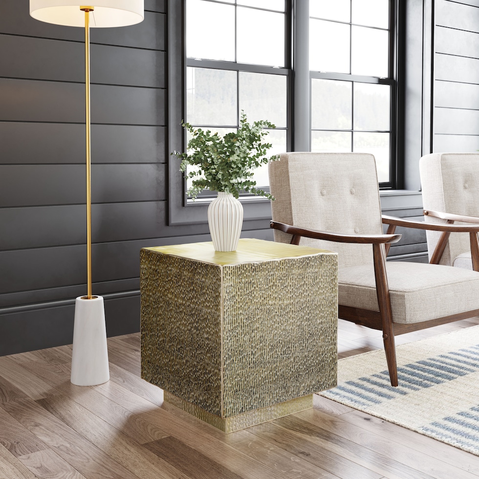 pittie gold side table   