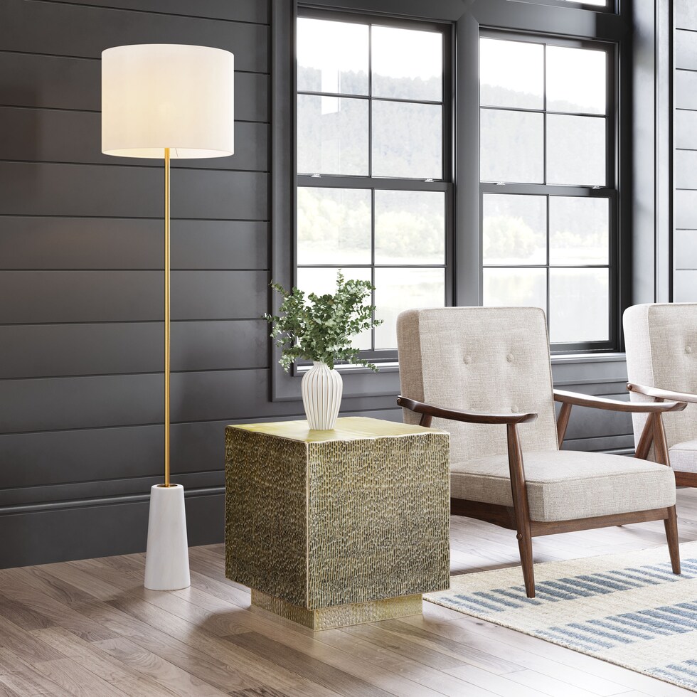 pittie gold side table   