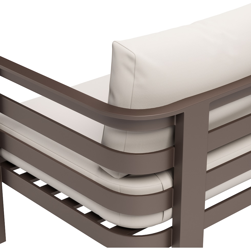 placida white outdoor sofa   