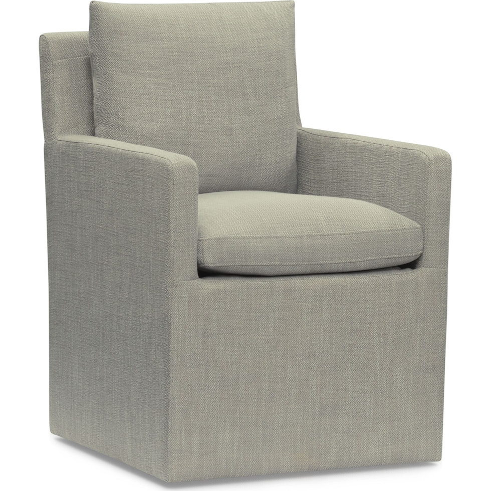 plush dining gray dining chair   